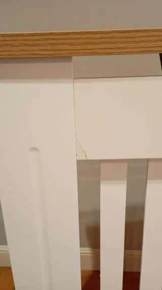 Mueble Radiador Roble y Blanco