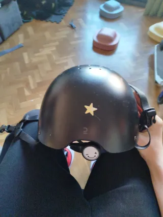 Casco Hípica Negro Estrellas