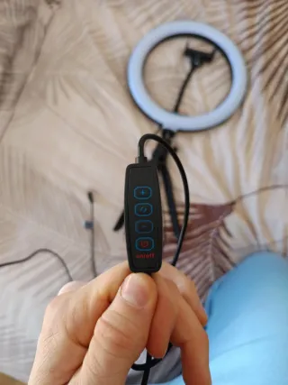 Aro de luz LED con trípode para móvil