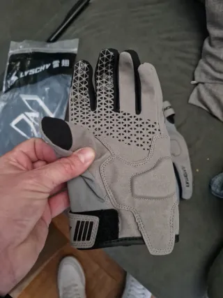 Guantes de Moto LYSCHY Grises y Negros Talla M/L