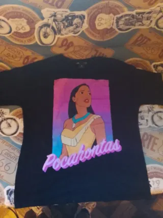 Camiseta Pocahontas Negra Talla L