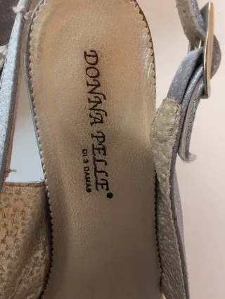 Sandalias Donna Pélle Plata