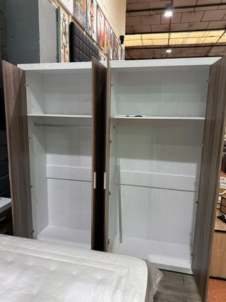 Armario Kiara Madera Marrón y Blanco