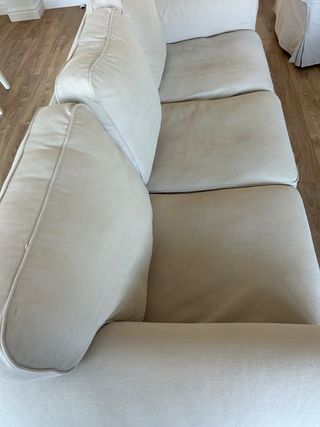 Sofá 3 plazas beige. Ikea Ektorp