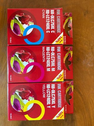 Cartuchos Tinta Brother LC1240XL Cyan Magenta Amar