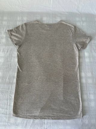 Camiseta manga corta beige