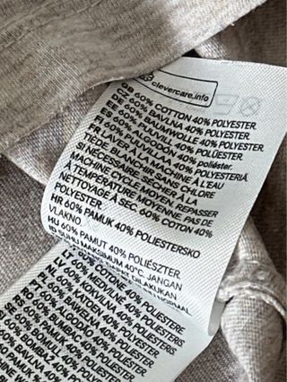 Camiseta manga corta beige