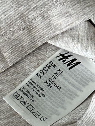 Camiseta manga corta beige