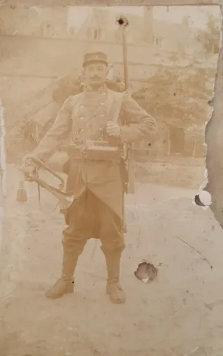 Fotografía antigua militar siglo XX