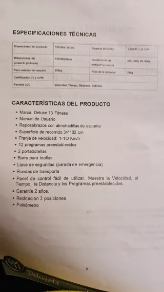 Cinta de correr Deluxe13