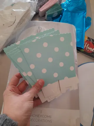 Pack Fiesta Baby Shower Azul y Rosa