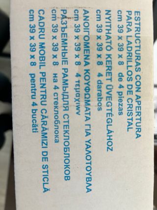 Ventana abatible para 4 pavés disponible 2 pvp uni