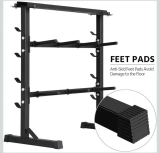 Soporte de hierro para pesas