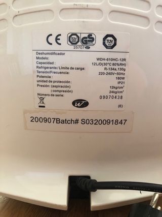 Deshumidificador Orbegozo