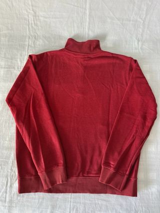 Pullover rojo 1/4 cremallera Zara