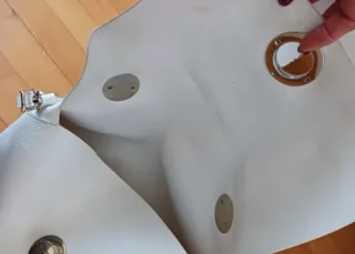 Borsa bianca con tracolla