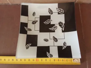 Conjunto 3 Platos Cristal Decorativos Hojas