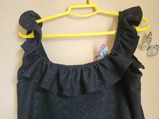 Conjunto dos piezas negro y morado