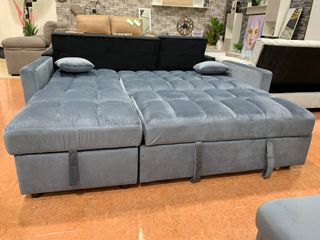 Sofá Cama Kris 210cm Tela Terciopelo