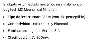 Teclado Logitech MX Mechanical Mini