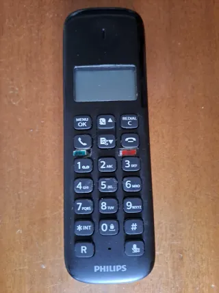 Teléfono Inalámbrico Philips Negro