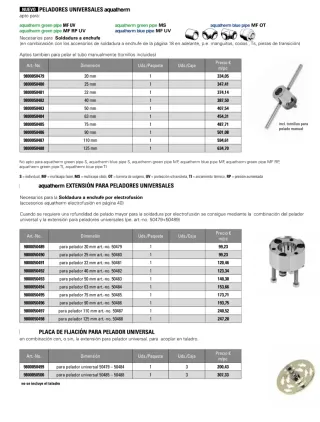 Raspador para polietileno electrosoldable