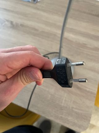 Flexo azul y plateado