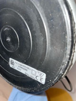 Flexo azul y plateado