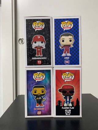 Lote 4 Funko POP! Artistas Hip Hop