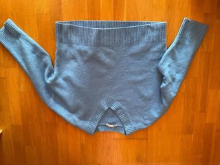 Jersey Zara punto azul talla M