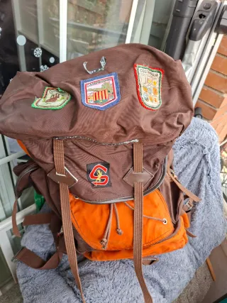 Mochila Montaña Marrón y Naranja