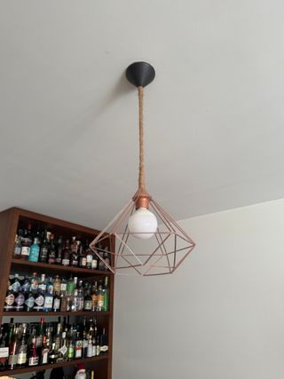 Conjunto 3 Candeeiros Cobre Geométricos