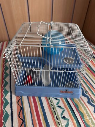 Jaula hámster con accesorios
