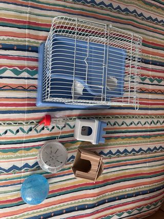 Jaula hámster con accesorios