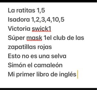 Lote de libros infantiles