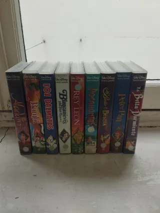 Lote 9 VHS Disney Clásicos Español
