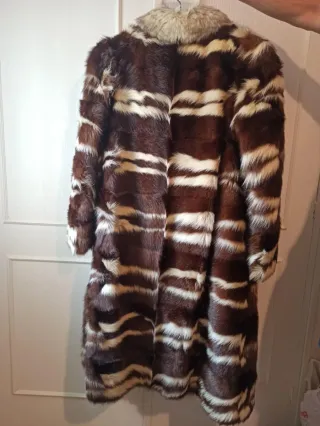 Abrigo Zorr. Salv. peleteteria  natural, largo