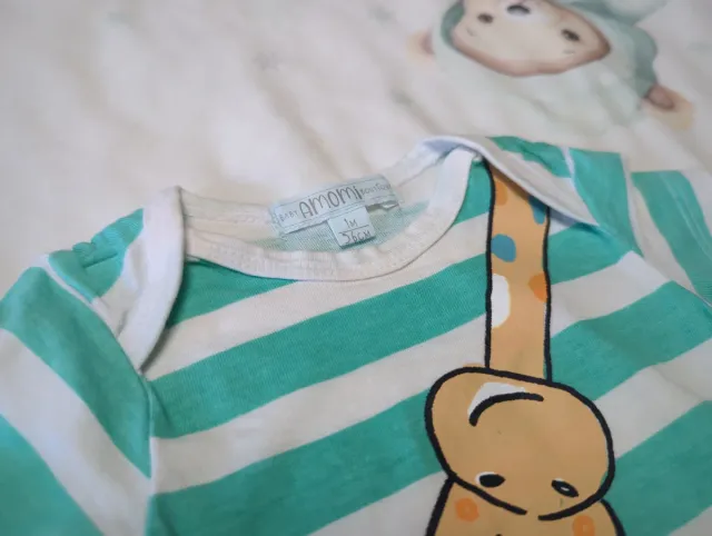 Pack 2 bodys bebé jirafas y rayas