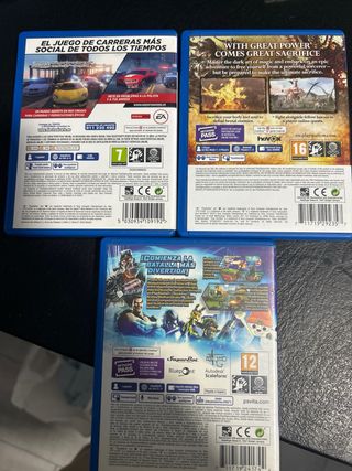 Pack 3 cajas vacias sin juego