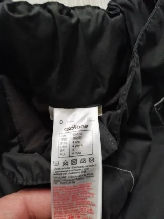 Pantalones de esquí para niño negros