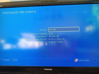 PS4 PlayStation 4) Negra + Mando