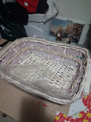 Cesti natalizi in vimini nuovi