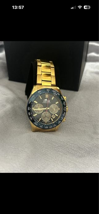 Reloj Lotus Oro y Azul