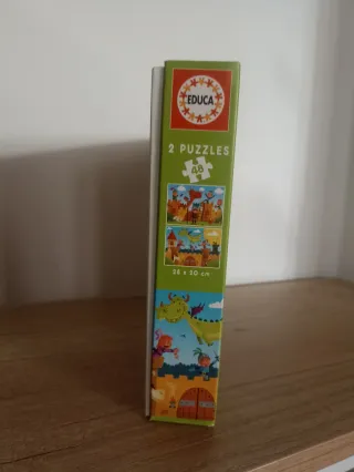 2 Puzzles Educa Dragones y Caballeros
