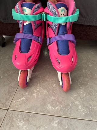 Patines niña Talla 32-34 + Casco