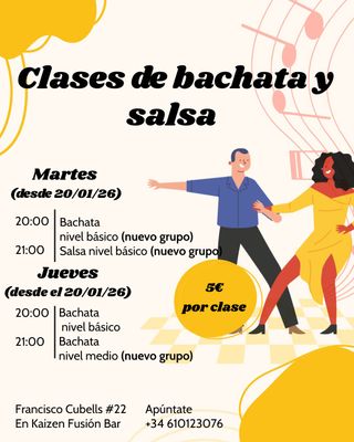 Clases de bachata y salsa
