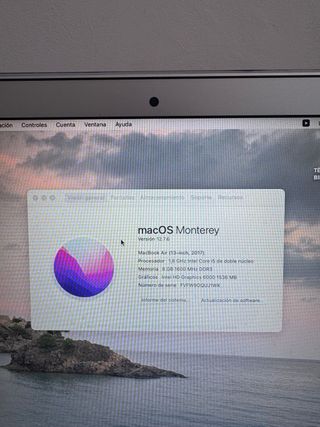 MacBook Air 13” (2017) 128 GB Plata