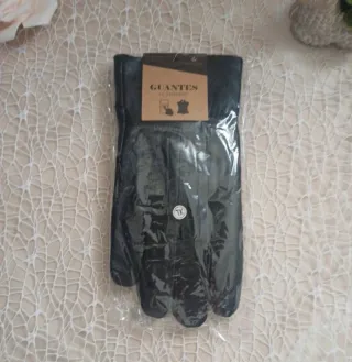 Guantes Piel Hombre XL Táctiles Cuero