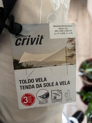 Toldo Vela Crivit 430x350x200cm