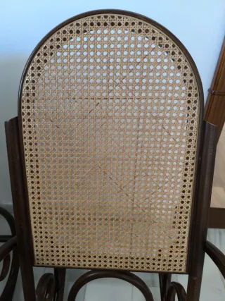 2 Mecedoras de mimbre artesanal